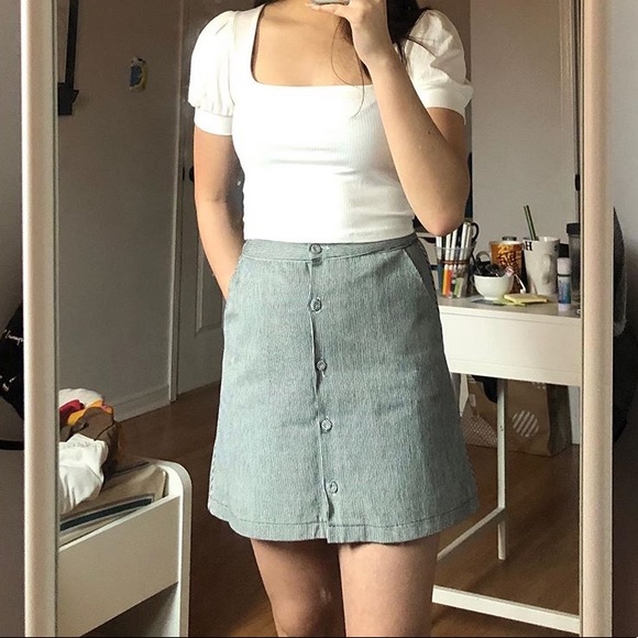 Pinstriped skirt